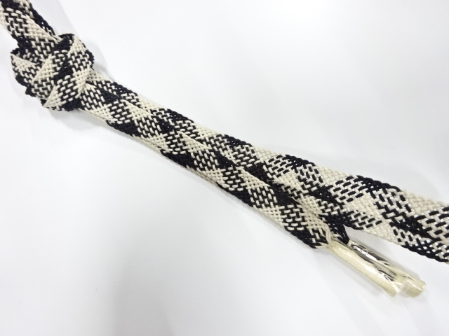 未使用品　正絹　夏手組帯締め